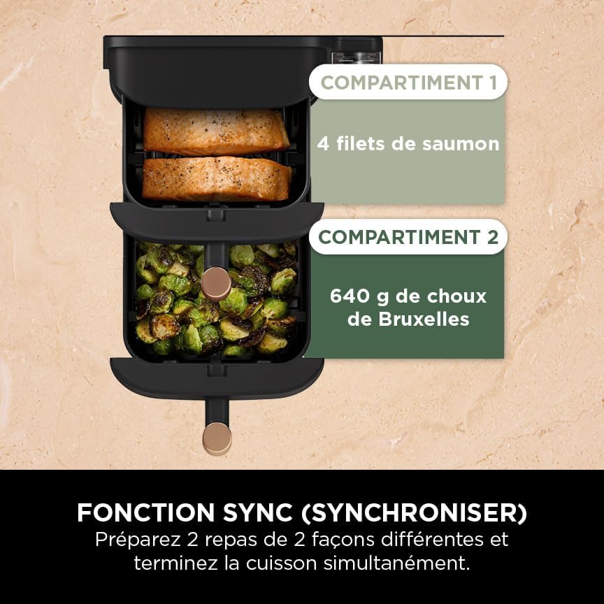 Airfryer DuoCrunch - La Friteuse à Air Double Étage Pratique et Efficace